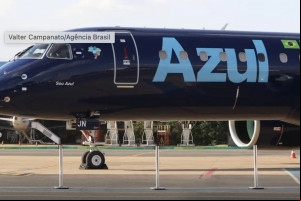 A Azul usou uma aeronave própria na terceira tentativa do voo inaugural Recife-Madri.
